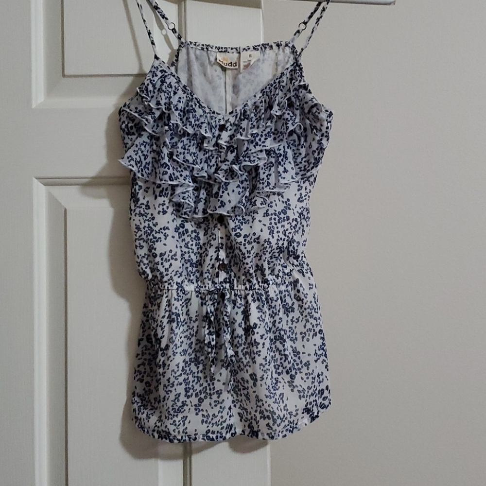 Ruffled tank top